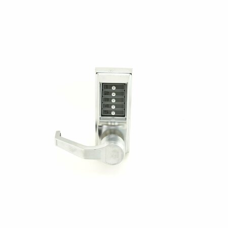 SIMPLEX Kaba Left Hand Mechanical Pushbutton Exit Trim Lever Lock; Combination Only Satin Chrome Finish LLP101026D